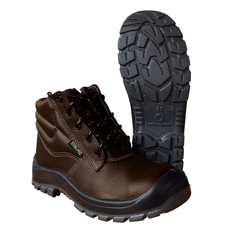 Bota Steelpro - Worker Marron